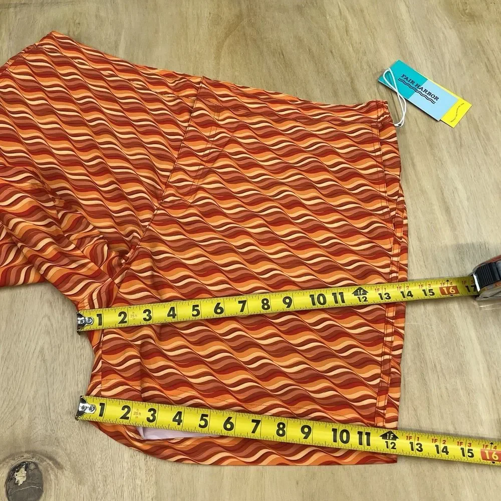 Fair Harbor  Sextant Trunk‎ Swim Lined Shorts Mens 38x5 Polyester Stretch